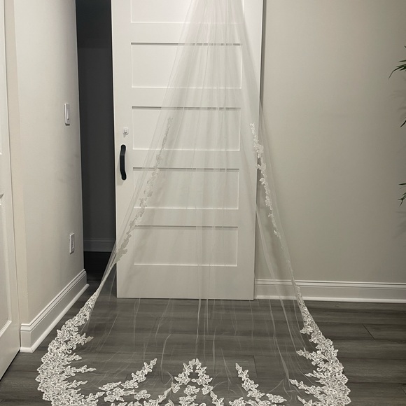 Cathedral Lace Bridal Veil - New With Tag ✨